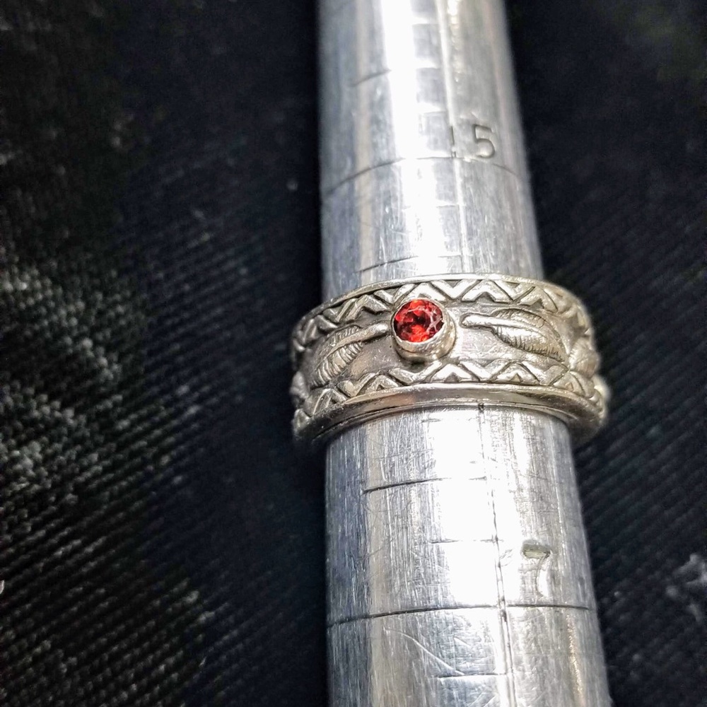 Unisex Sterling Silver-Twirl Pinky Ring
